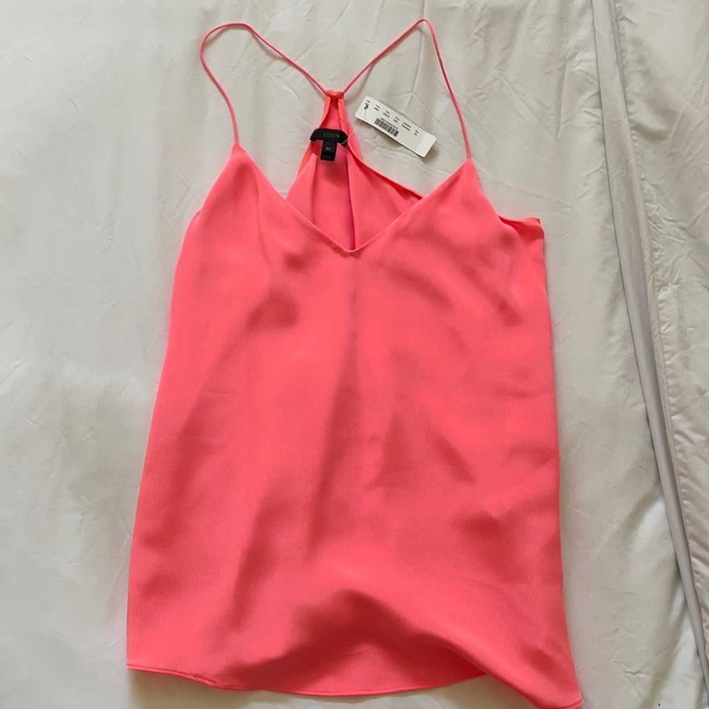 NWT J.Crew Silk Camisole Coral Size 6T